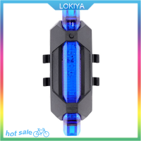 LOKIYA USB ชาร์จกันน้ำภูเขาไฟจักรยานคำเตือนขี่จักรยานไฟท้ายจักรยาน