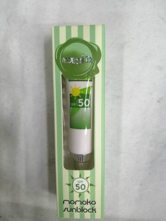 1หลอด-กันแดด-โมโมโกะ-momoko-กันแดดหน้า-spf50-1ชิ้น-ขนาด-20g