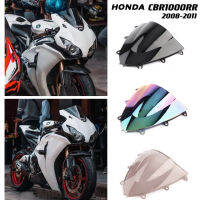 FOR HONDA CBR1000RR 2008-2011 MOTORCYCLE MODIFIED WINDSCREEN BLACK TRANSPARENT FRONT COWLING