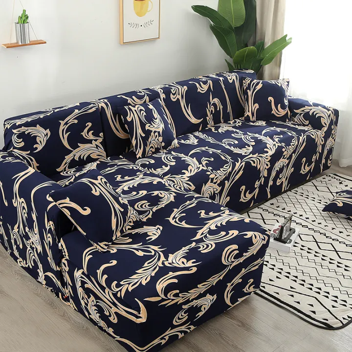 [Sold By Piece/Half Set] Retro Style Sofa Cover L Shape Sofa Cover 1 2