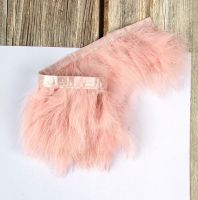 1 เมตรที่มีสีสัน Marabou Feather Trim ริบบิ้น 8-10 ซม. Fluffy Feathers Fringe เสื้อผ้างานแต่งงานตกแต่งเย็บหัตถกรรมขนนก-final1