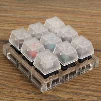 อะคริลิคอุปกรณ์ทดสอบแป้นพิมพ์9 Clear พลาสติก Keycap Sampler สำหรับ Cherry MX Switches