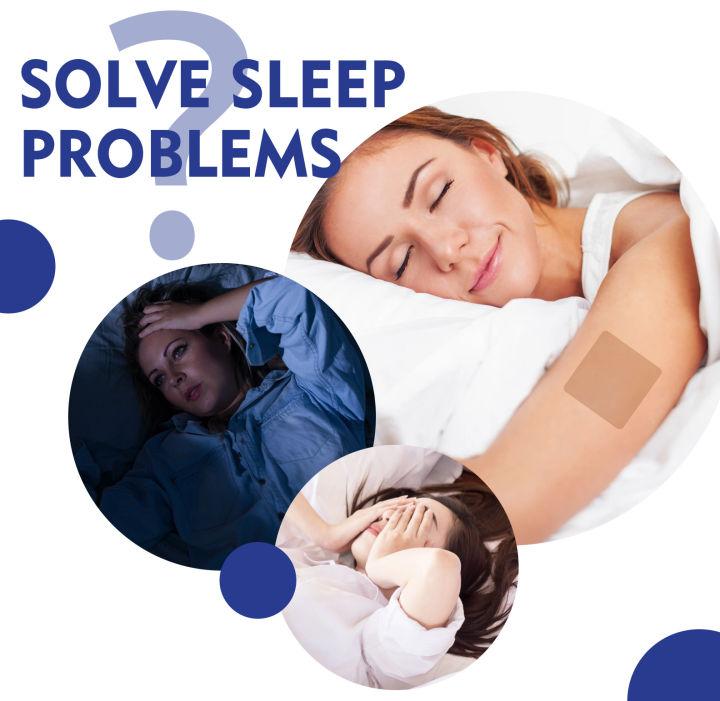 แผ่นปะสมุนไพร-relief-นอนไม่หลับ48ชิ้นสติกเกอร์นอนไม่หลับปรับปรุงทางการแพทย์สำหรับการนอนหลับที่ดีที่บ้าน