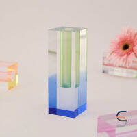 SARABARN Gradient Acrylic Vase | แจกัน แจกันอะคริลิก สีเขียว-น้ำเงิน