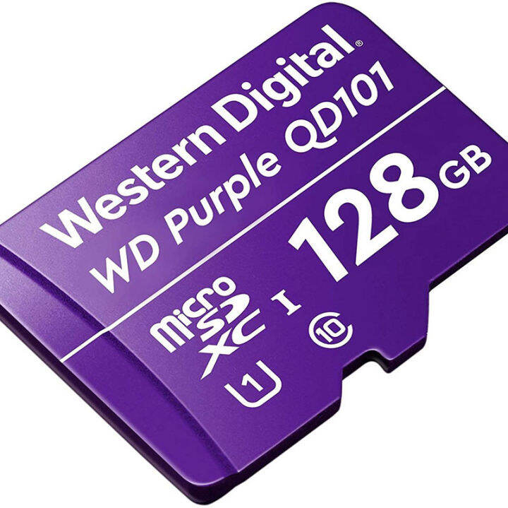 wd-purple-sc-qd101-microsd-128gb-เมมโมรี่การ์ดกล้องวงจรปิดcctv