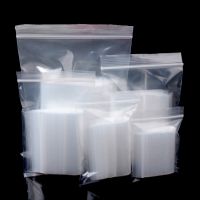 20-100Pcs Thick Clear Zip Lock Ziplock Storage Bags Heavy-Duty Transparent Plastic Small Jewelry Packing Reclosable Poly Bag