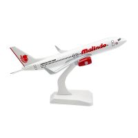 เครื่องบินโบอิ้ง Malindo ขนาด20ซม. 737 B737อัลลอยของตกแต่งของเล่นจำลองเครื่องบินของขวัญสำหรับเด็กๆ