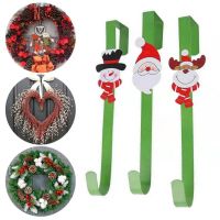 【LZ】▫❅  Xmas Wreath Ganchos Cabide Durável Natal Wreath Ganchos Rustproof resistente à corrosão Porta Suportes para Casacos Sacos Chapéus