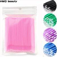 100 Pcs/bag Pakai Mikro Sikat Ekstensi Bulu Mata Individu Lash Menghapus Swab Micro Brush 5211059♠☏℡