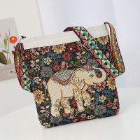 -gh230522g Cartoon worn handbag out canvas bag double leisure embroidery large capacity national wind girl party with the bag