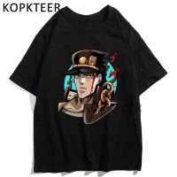 เสื้อยืดแขนสั้น พิมพ์ลายการ์ตูนอนิเมะ Jojos Bizarre Adventure Dio Brando Jotaro Kujo Giorno แฟชั่นฤดูร้อน สไตล์ฮาราจูกุ