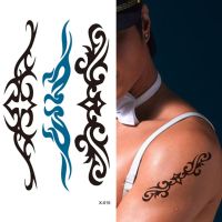 10x6cm Sexy Body Art for Neck Waist Skin Decoration Waterproof Temporary Tattoos Cirrus Transfer Totem Tattoo Sticker