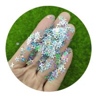 ขายส่ง500กรัม/ถุง Metallic Silver Star Sequins Glitters หลวม Paillettes Confetti สำหรับเล็บ Art Scrapbooking Decor Holiday Party