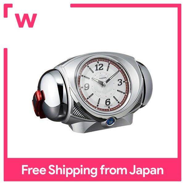 Seiko Clock Ultra RAIDEN Leiden Loud Alarm Clock Quartz Ultraman Silver