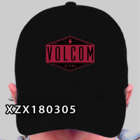 VOLCOM CAP STENCIL Cap BLACK Yupoong strapback adjustable HAT CAP  05