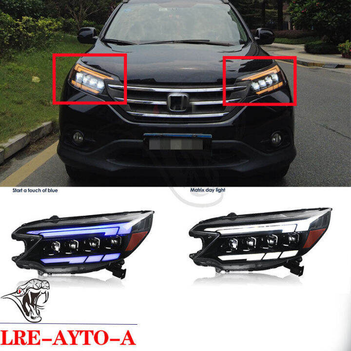 Led Koplampen Montage Voor Honda Crv CRV 2012 2013 2014 Projector Drl