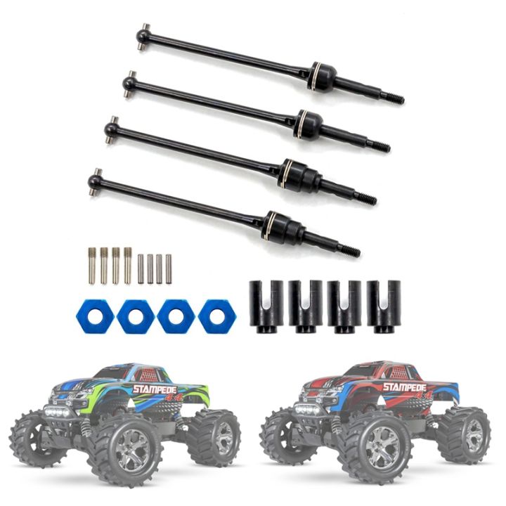 4pcs-steel-front-and-rear-drive-shaft-cvd-for-1-10-traxxas-slash-rustler-hoss-stampede-vxl-4x4-rc-car-upgrades-parts