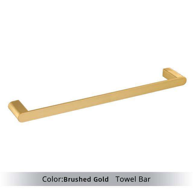 brushed-gold-accessories-sets-4-wall-mounted-bar-robe-hooks-toilet-paper-roll-holder-hardware