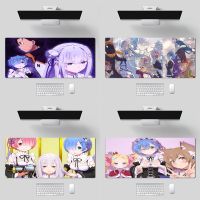 อะนิเมะ RE ZERO RAM Rem แล็ปท็อป Keyboard Table Pad แผ่นรองเมาส์คอมพิวเตอร์สำนักงาน แผ่นรองเมาส์แล็ปท็อป แผ่นรองเมาส์เกมมิ่ง