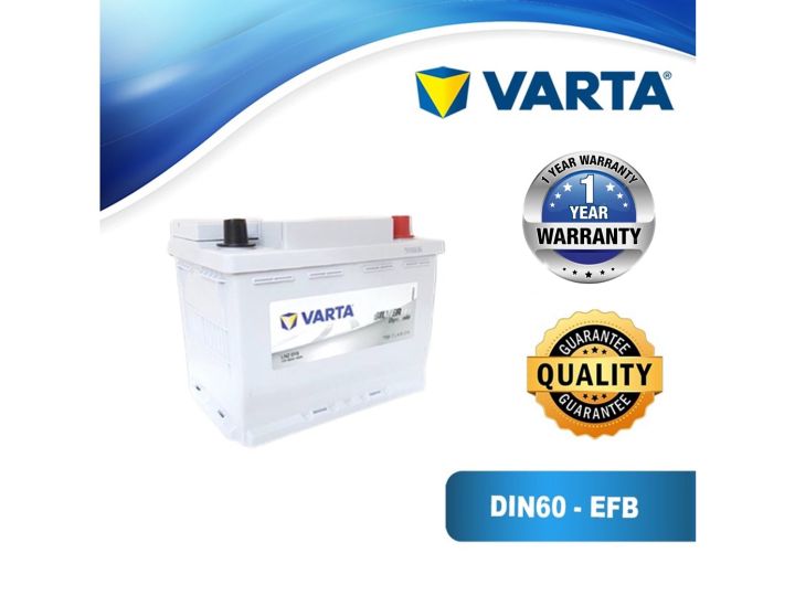 VARTA DIN60 - LN2 (EFB) - 60AH - Stop Start Battery - Car Battery