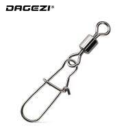 [MEESS] DAGEZI stainless steel Fishing Connector 25pcs/lot Rolling Swivel with Nice Snap fishing tackle carp fishing asesorios de pesca