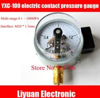 YXC-100 magnetic-assisted electric pressure gauge /0.1~100MPA pressure gauge /M20*1.5mm electric contact pressure gauge