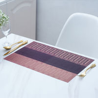 Set of 4 PVC Washable Placemats for Dining Table Mat Non-slip Placemat Set In Kitchen Accessories Cup Coaster Wine Pad