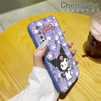 เคส Chenyyka สำหรับ Realme 7 4G Realme Narzo 20 Pro เคสเต็มหน้าจอลาย Kuromi บางดีไซน์ใหม่ที่สร้างสรรค์เคสโทรศัพท์ขอบสี่เหลี่ยมเคสนิ่มป้องกันปลอกซิลิโคนเคสกันกระแทก