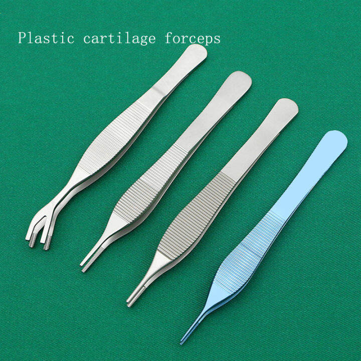 Stainless steel cartilage forceps 12.5cm nasal comprehensive plastic ...