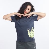 BODY GLOVE Womens STREET SURFER T-SHIRT เสื้อยืด ผู้หญิง สีเทาเข้ม-21