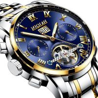 ---Fashion mens watch238814✵№✆ The new 2023 mens fashion waterproof noctilucent hollow out the tourbillon automatic mechanical watches