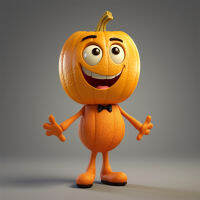 JY PumpkinStatue อุปกรณ์ประกอบฉากลายฟักทองฮาโลวีนสวนฮาโลวีนรูปปั้น PumpkinFreak การตกแต่งศิลปะเสาลดราคา