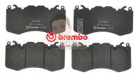 P44 023B ผ้าเบรก-F-แท้ BREMBO (รุ่น Black) เรนจ์ โรเวอร์ Range Rover ปี09- " เครอป อะไหล่ยนต์"