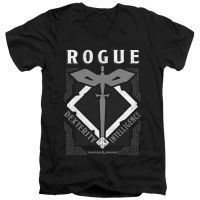 เสื้อยืดคุณภาพดี [COD]ขายดี เสื้อยืด พิมพ์ลาย Dungeons And Dragons Rogue - Adulto Con Scollo A HPfged72NEjeln01 สไตล์คลาสสิก สําหรับผู้ให