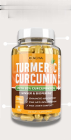 DACHA Triple Strength Tumeric Curcumin Supplement  2250mg , 90 capsules