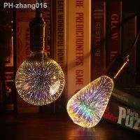 3D LED Bulb Decoration Night Light E27 AC110V 220V Holiday Creative Lamp Halloween Christmas Decora Light For Livingroom Bedroom