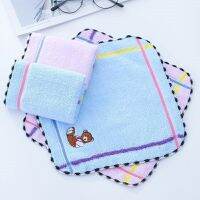 5Pcs Pure Cotton Cute Handkerchief Towel Absorbent Breathable Super Soft Face Towel Small Square Bathroom Towel Home Accessories