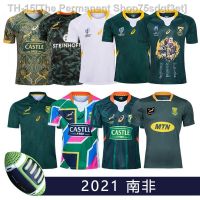 ∏❄☢ 2021 new South Africa home World Cup nine-a-side commemorative edition rugby jersey top Rugby jersey