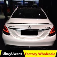 UBUYUWANT สปอยเลอร์ W205 2016-2018 C-Class C180สปอยเลอร์ C63สปอยเลอร์คุณภาพสูง ABS ปีกหลังรถ