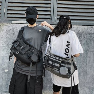 Crossbody Bag Mens Trendy Brand Ins Japanese Harajuku Casual All-Match Messenger Bag Functional Workwear Bag Womens Shoulder Bag 2023