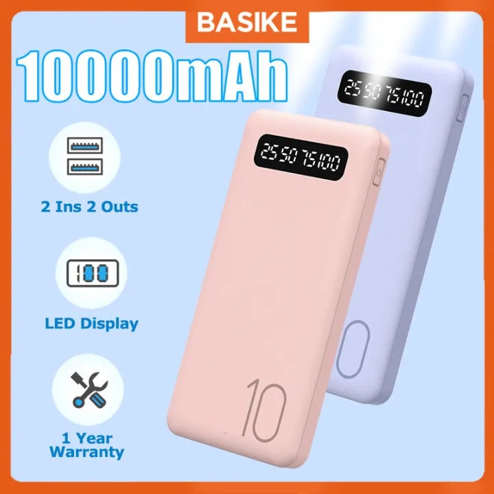 Basike Power Bank Original Brand 10000mAh PowerBank Slim Compact ...