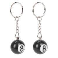 6X Billiard Ball Key Chain Key Ring Happy No. 8