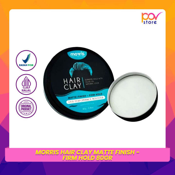 Morris Hair Clay Matte Finish Firm Hold 80grPOV Store Lazada Indonesia