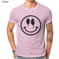 Smiley Face Graffiti Pink Anime New Tees 124706 【Size S-4XL-5XL-6XL】