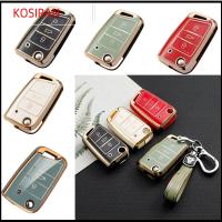 KONSIRAN ตัวป้องกันกุญแจ เคสกุญแจรีโมท ทีพียู ที่วางของ เคสกุญแจรถ การป้องกันเต็มรูปแบบ ปลอกหุ้มเปลือกหอย สำหรับ โฟล์คสวาเกน/Volkswagen/Golf 7/MK7/Non-English Words/MK2/ที่นั่งในรถ/Atesca/ลีออน/FR 2/อิบิซา/สโกด้า/Octavia อุปกรณ์เสริมรถยนต์