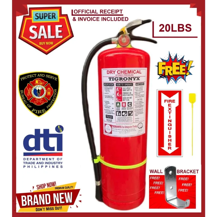 Fire Extinguisher 20lbs ABC Dry Chemical Refillable Lazada PH