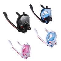 Snorkeling Mask Double Tube Silicone Diving Mask Adult Swimming Mask Diving Goggles Underwater Breathing Mask Goggles