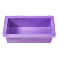 1PC Silicone Loaf Mold With Lid Rectangle Bread Bakeware Toast Mold Non-Stick Loaf Pan DIY Pastry Baking Mold Kitchen Accessory