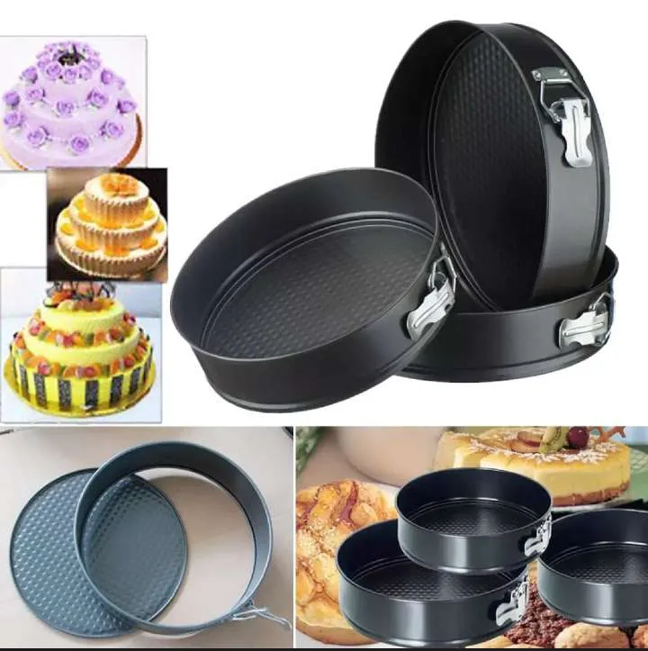 Professional Non-Stick 3-Piece Round Cake Pan Bakeware Set for Cake Cheese  Mousse Cake Pans Set - China Cake Mold and Cake Pans Shapes price