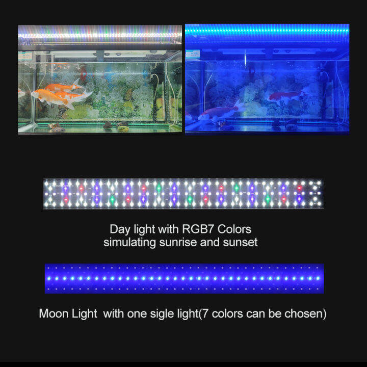4560CM Aquarium RGB LED Multi Color Change Light 24W Lamp Waterproof